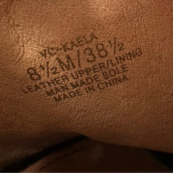 Vince Camuto Kaela sling back heels pink suede & black patent leather Sz 8.5M - Picture 11 of 13